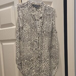 Velvet Heart Animal Print Sleeveless Blouse